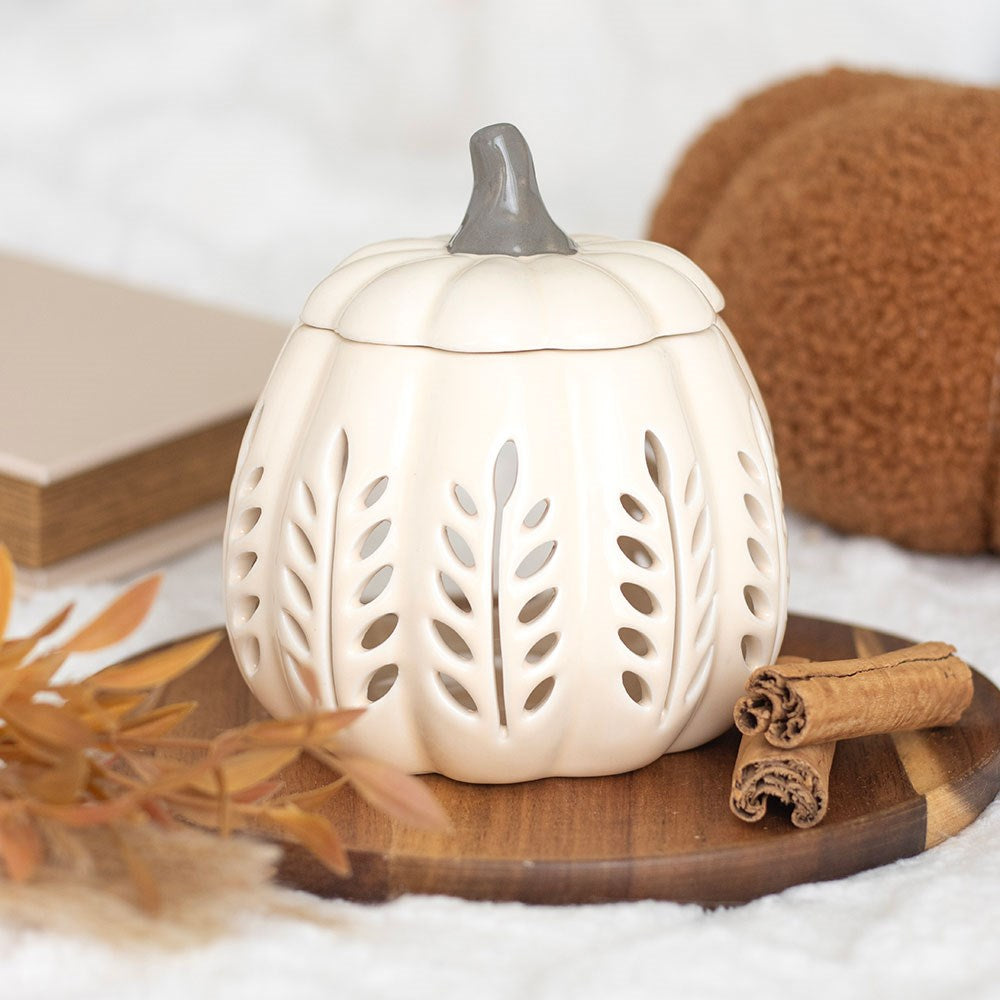 Pumpkin Wax Warmer - Cream