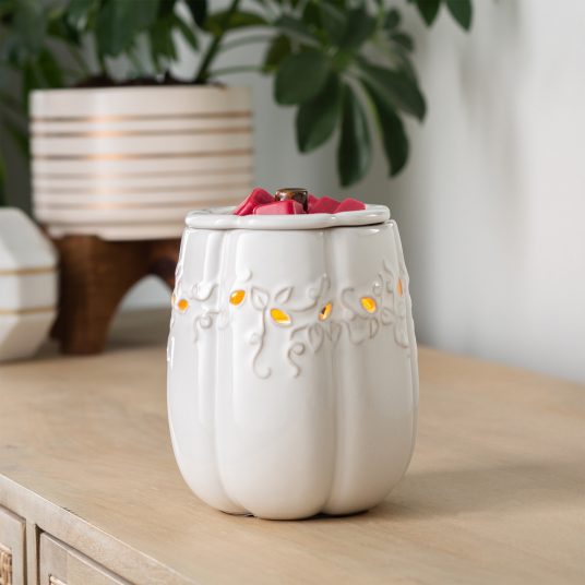 White Pumpkin Wax Warmer - Electric