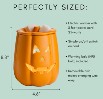 Jack O’ Lantern Wax Warmer - Electric